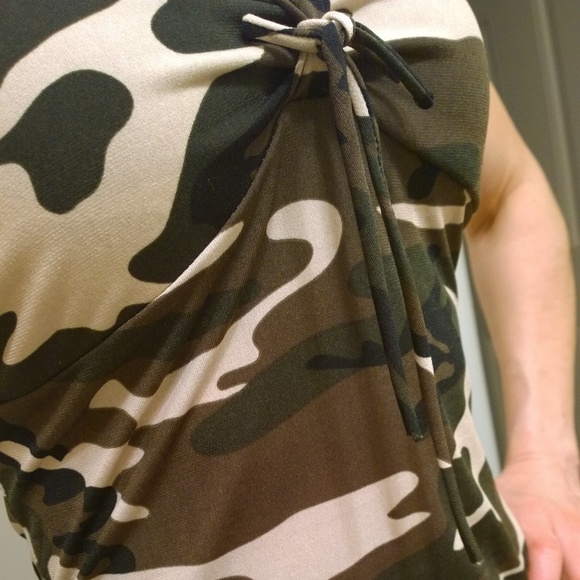 Camouflage mini dress! NWOT - Picture 7 of 8